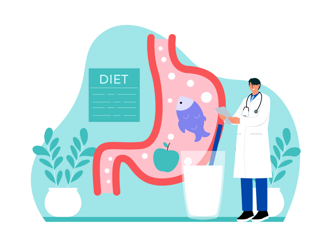 doctor telling about diet plan