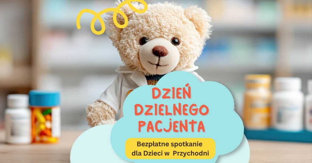 Dzień Dzielnego Pacjenta w Przychodni Pulsmed – zapraszamy dzieci na wyjątkowe spotkanie edukacyjne! 2 czerwca 2026 (1920 x 1005 px) 2